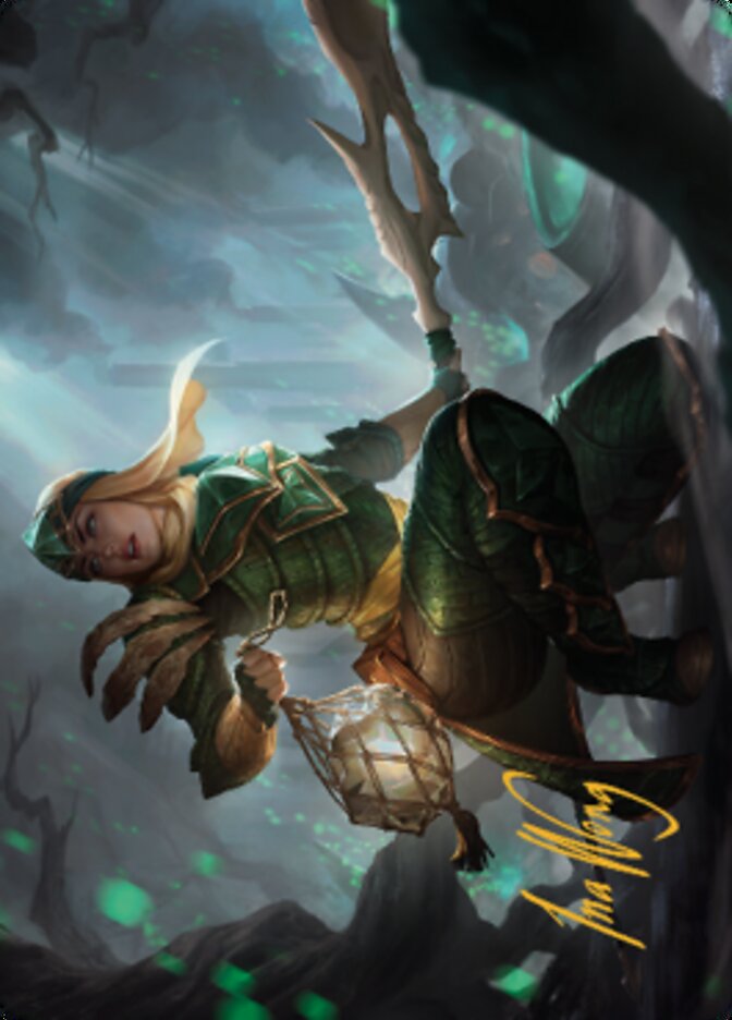 Argothian Opportunist Art Card (Gold-Stamped Signature) [The Brothers' War Art Series] | Good Games Cannington