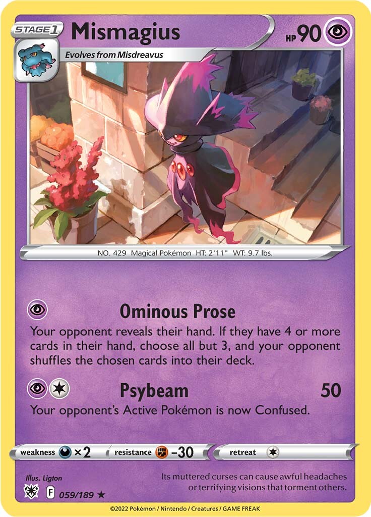 Mismagius (059/189) [Sword & Shield: Astral Radiance] | Good Games Cannington
