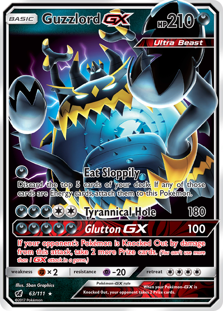 Guzzlord GX (63/111) [Sun & Moon: Crimson Invasion] | Good Games Cannington
