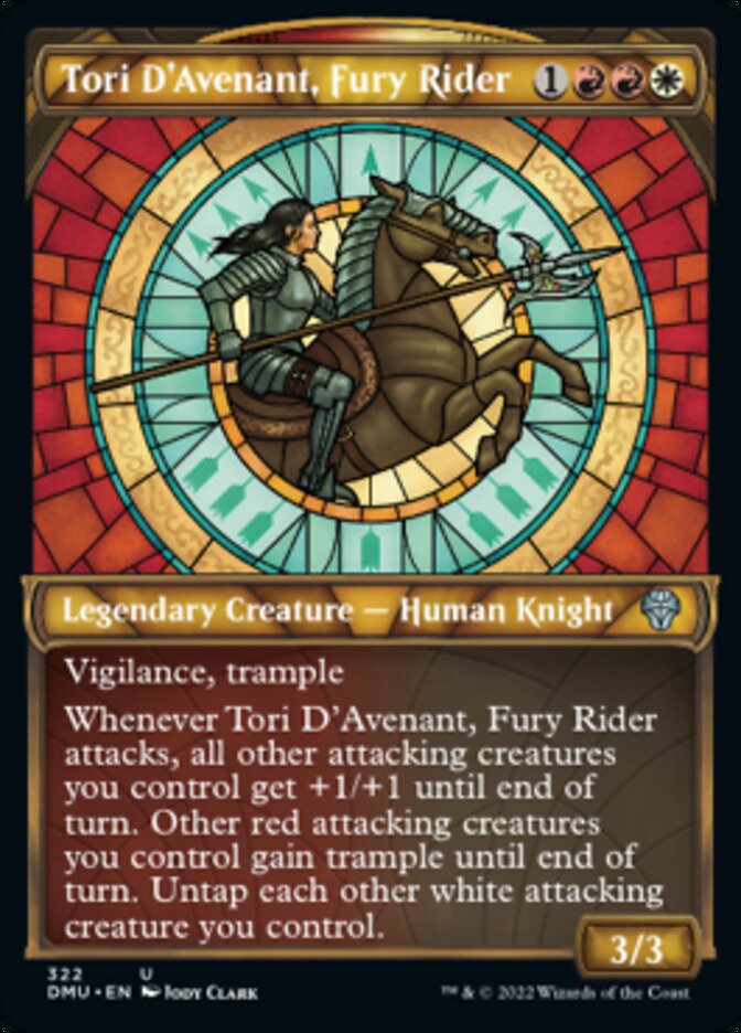 Tori D'Avenant, Fury Rider (Showcase) [Dominaria United] | Good Games Cannington