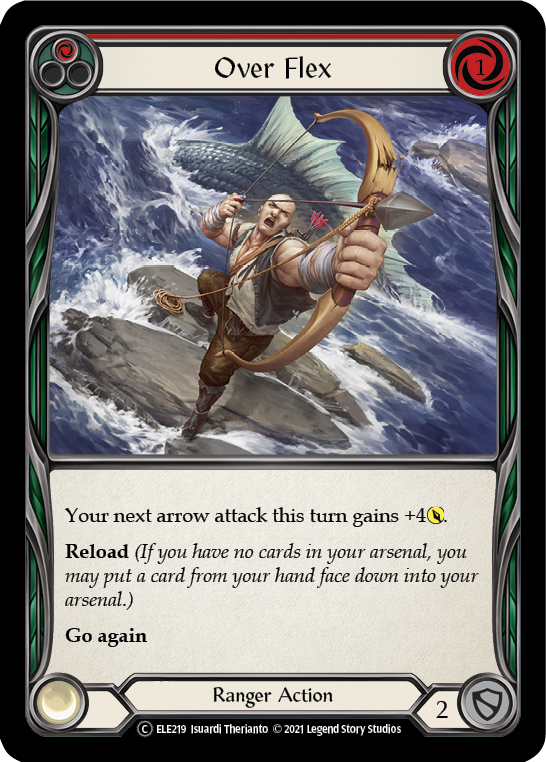Over Flex (Red) [U-ELE219] Unlimited Rainbow Foil | Good Games Cannington