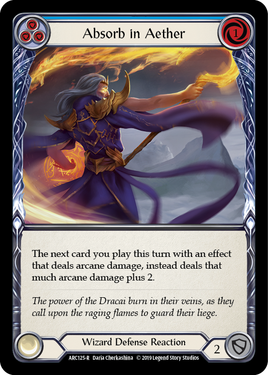 Absorb in Aether (Blue) [ARC125-R] 1st Edition Normal | Good Games Cannington