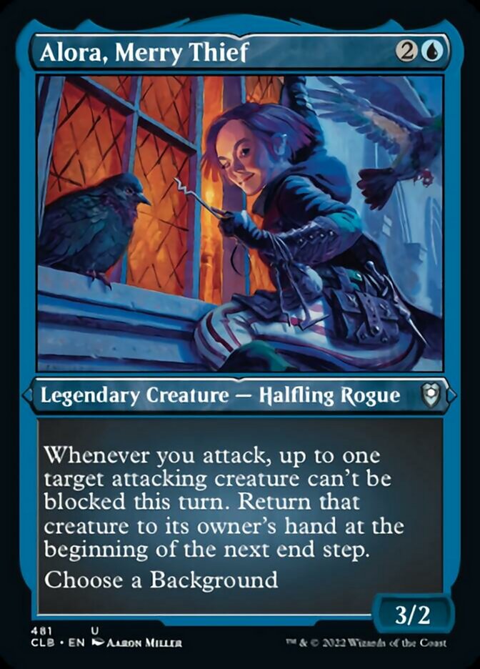 Alora, Merry Thief (Foil Etched) [Commander Legends: Battle for Baldur's Gate] | Good Games Cannington