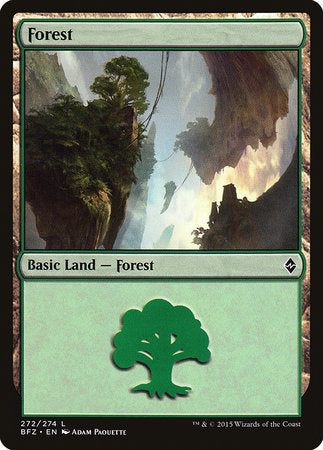 Forest (272) [Battle for Zendikar] | Good Games Cannington