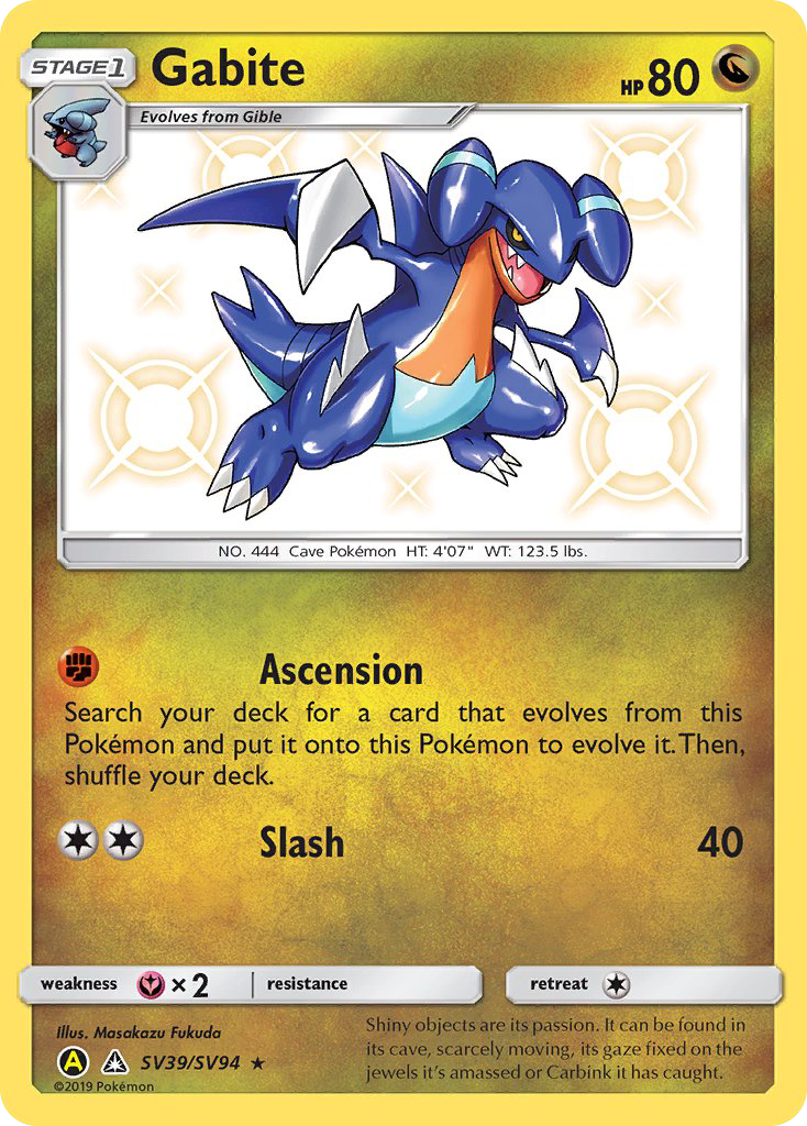 Gabite (SV39/SV94) [Sun & Moon: Hidden Fates - Shiny Vault] | Good Games Cannington