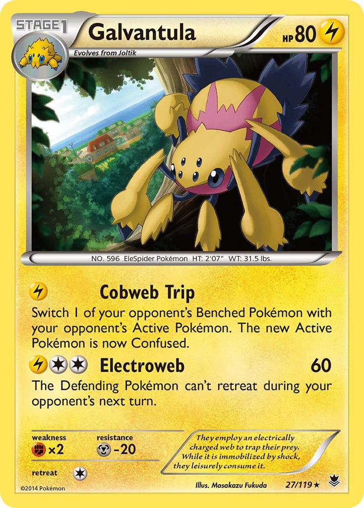 Galvantula(27/119) (Theme Deck Exclusive) [XY: Phantom Forces] | Good Games Cannington