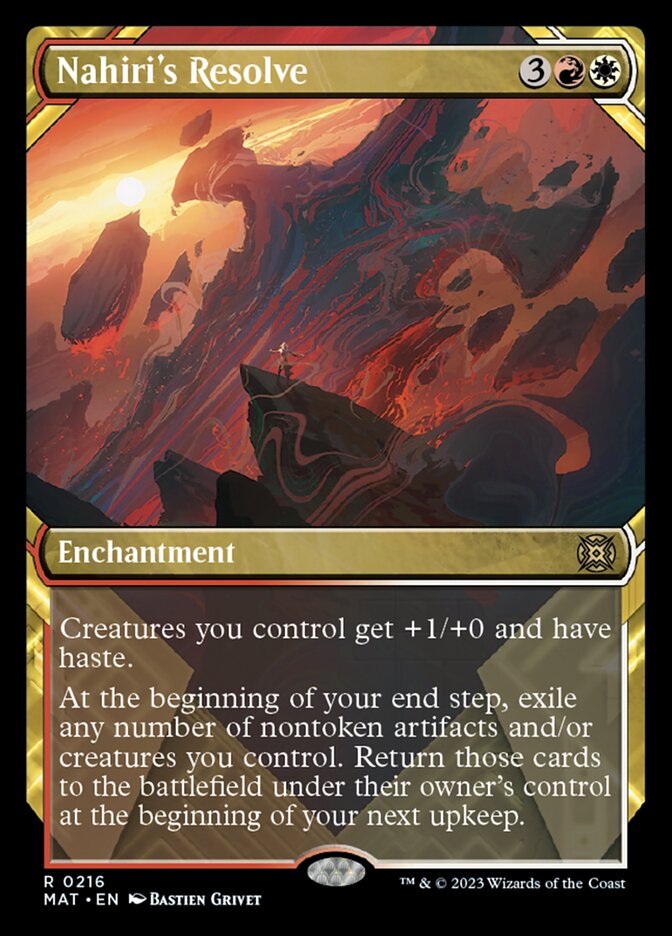 Nahiri's Resolve (Showcase Halo Foil) [March of the Machine: The Aftermath] | Good Games Cannington
