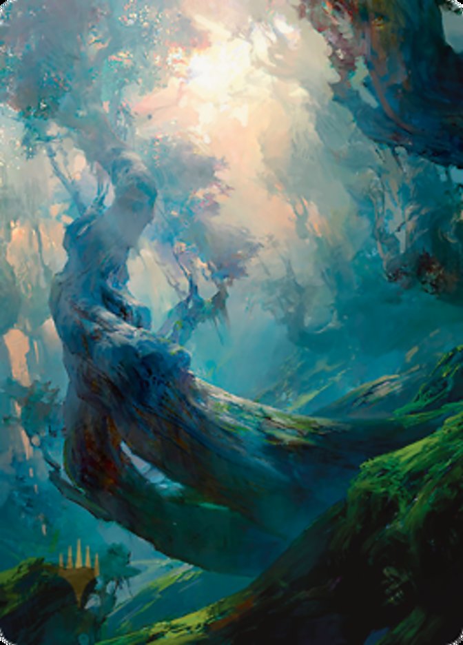 Forest 3 Art Card (Gold-Stamped Signature) [Zendikar Rising Art Series] | Good Games Cannington
