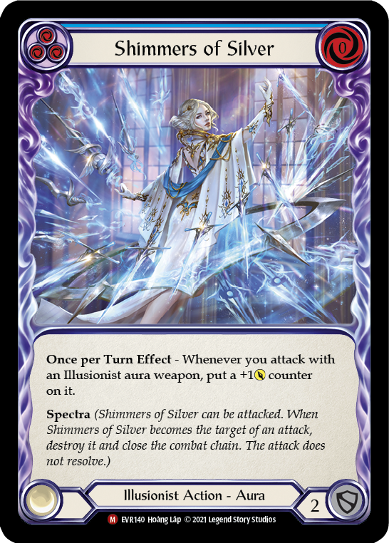 Shimmers of Silver [EVR140] (Everfest)  1st Edition Rainbow Foil | Good Games Cannington