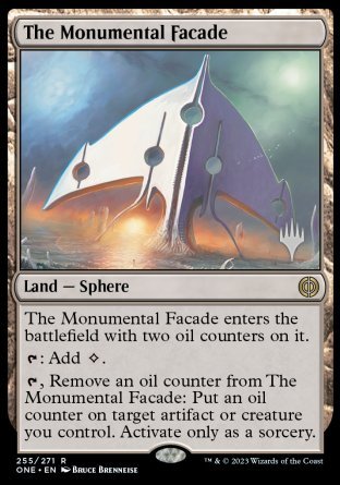 The Monumental Facade (Promo Pack) [Phyrexia: All Will Be One Promos] | Good Games Cannington