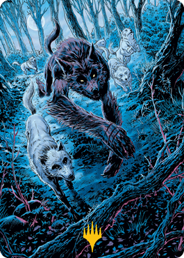 Untamed Pup Art Card (Gold-Stamped Signature) [Innistrad: Midnight Hunt Art Series] | Good Games Cannington