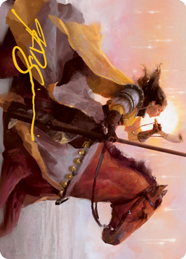 Sunrise Cavalier Art Card (Gold-Stamped Signature) [Innistrad: Midnight Hunt Art Series] | Good Games Cannington