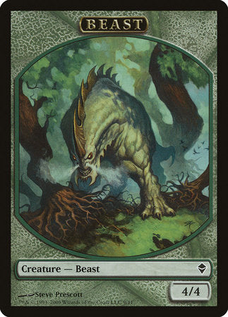 Beast Token [Zendikar Tokens] | Good Games Cannington