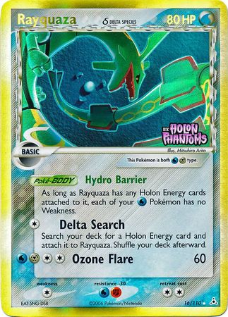 Rayquaza (16/110) (Delta Species) (Stamped) [EX: Holon Phantoms] | Good Games Cannington