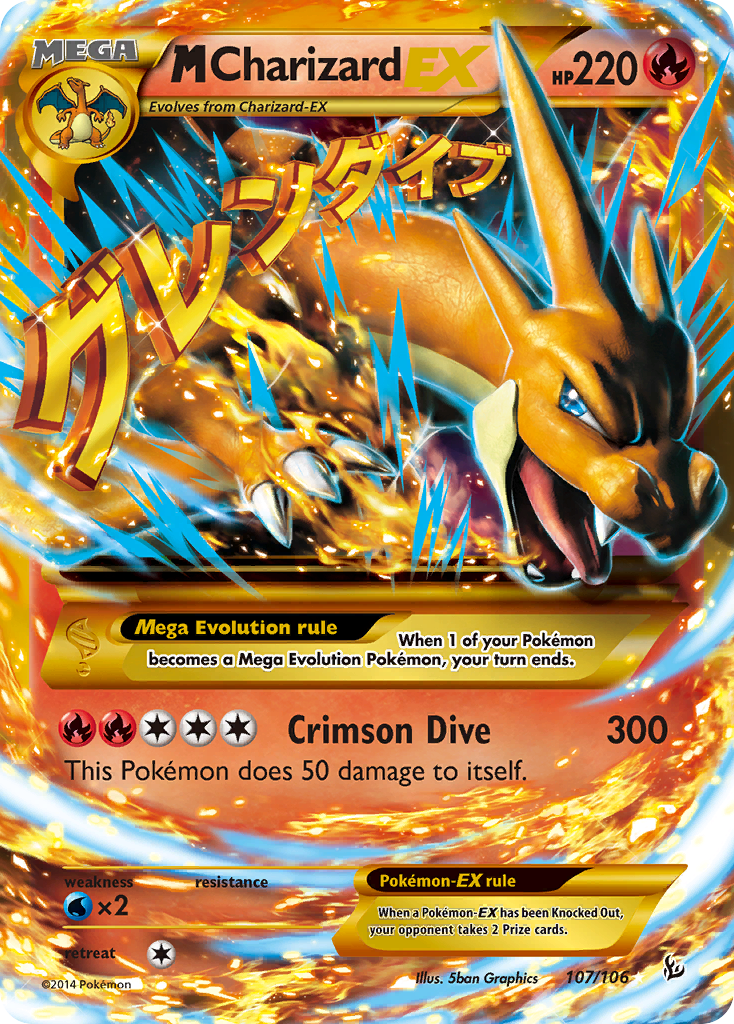 M Charizard EX (107/106) [XY: Flashfire] | Good Games Cannington