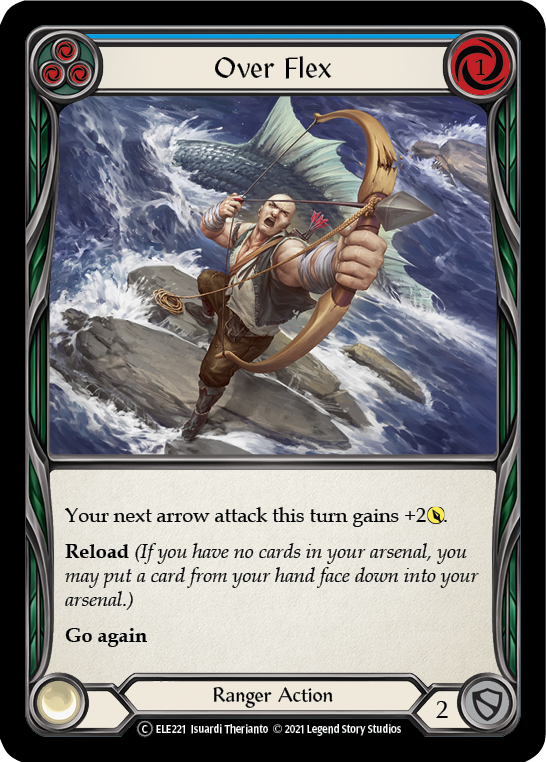 Over Flex (Blue) [U-ELE221] Unlimited Rainbow Foil | Good Games Cannington