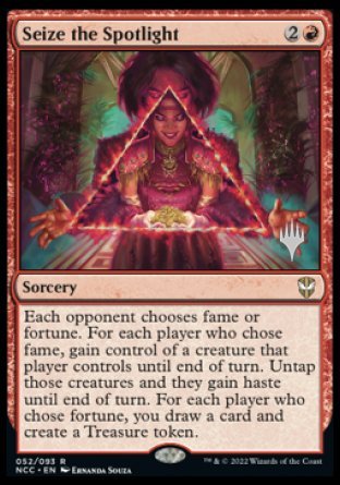 Seize the Spotlight (Promo Pack) [Streets of New Capenna Commander Promos] | Good Games Cannington