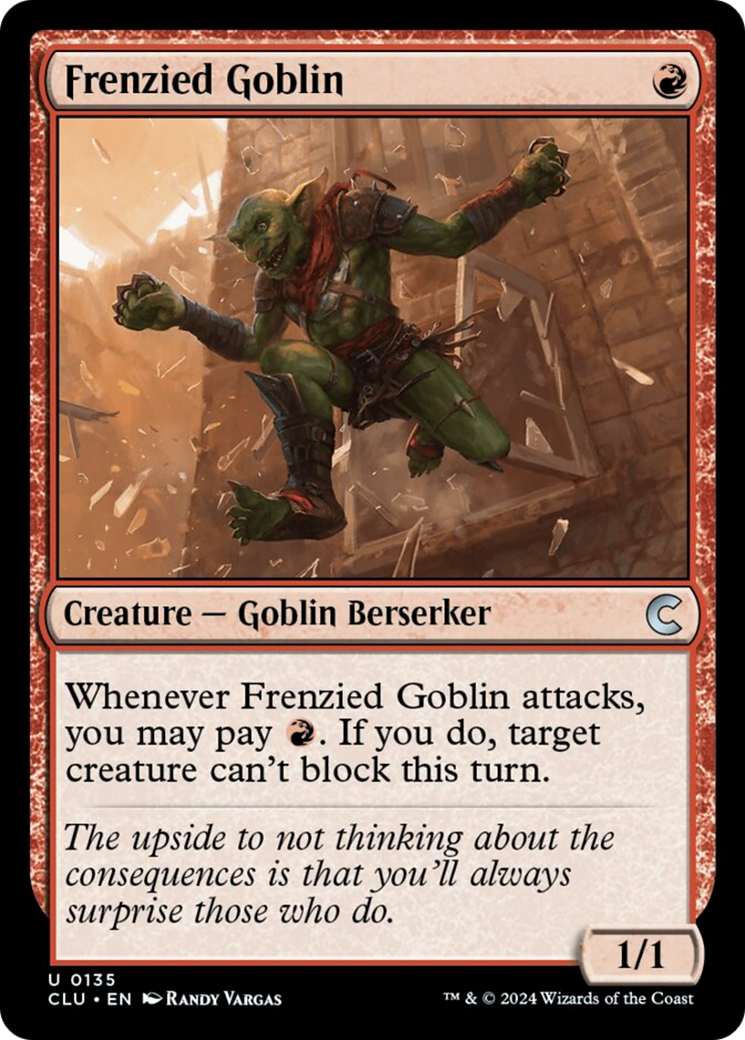 Frenzied Goblin [Ravnica: Clue Edition] | Good Games Cannington