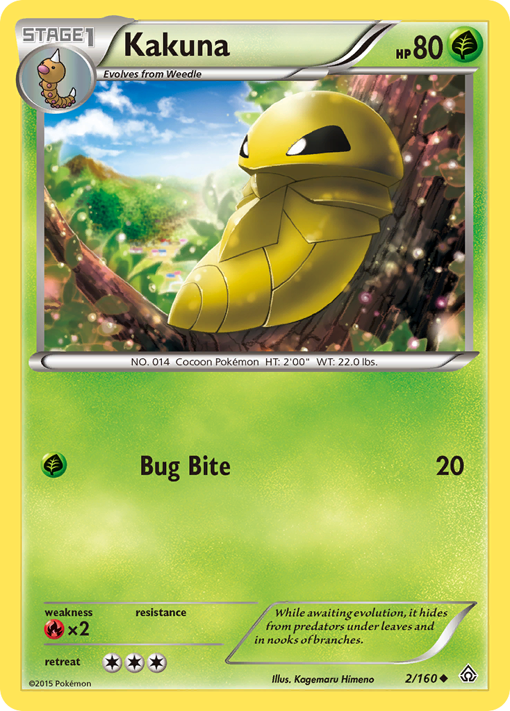 Kakuna (2/160) [XY: Primal Clash] | Good Games Cannington