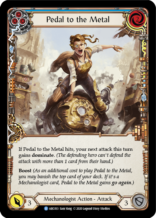 Pedal to the Metal (Blue) [U-ARC013] Unlimited Rainbow Foil | Good Games Cannington