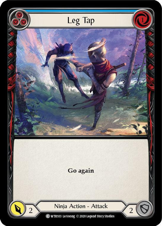 Leg Tap (Blue) [U-WTR103] (Welcome to Rathe Unlimited)  Unlimited Rainbow Foil | Good Games Cannington