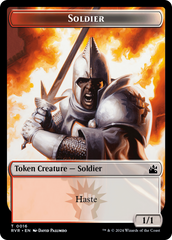 Bird // Soldier Double-Sided Token [Ravnica Remastered Tokens] | Good Games Cannington