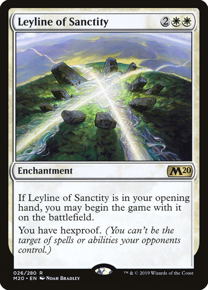 Leyline of Sanctity [Core Set 2020] | Good Games Cannington