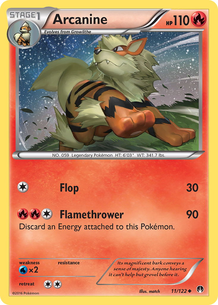 Arcanine (11/122) [XY: BREAKpoint] | Good Games Cannington