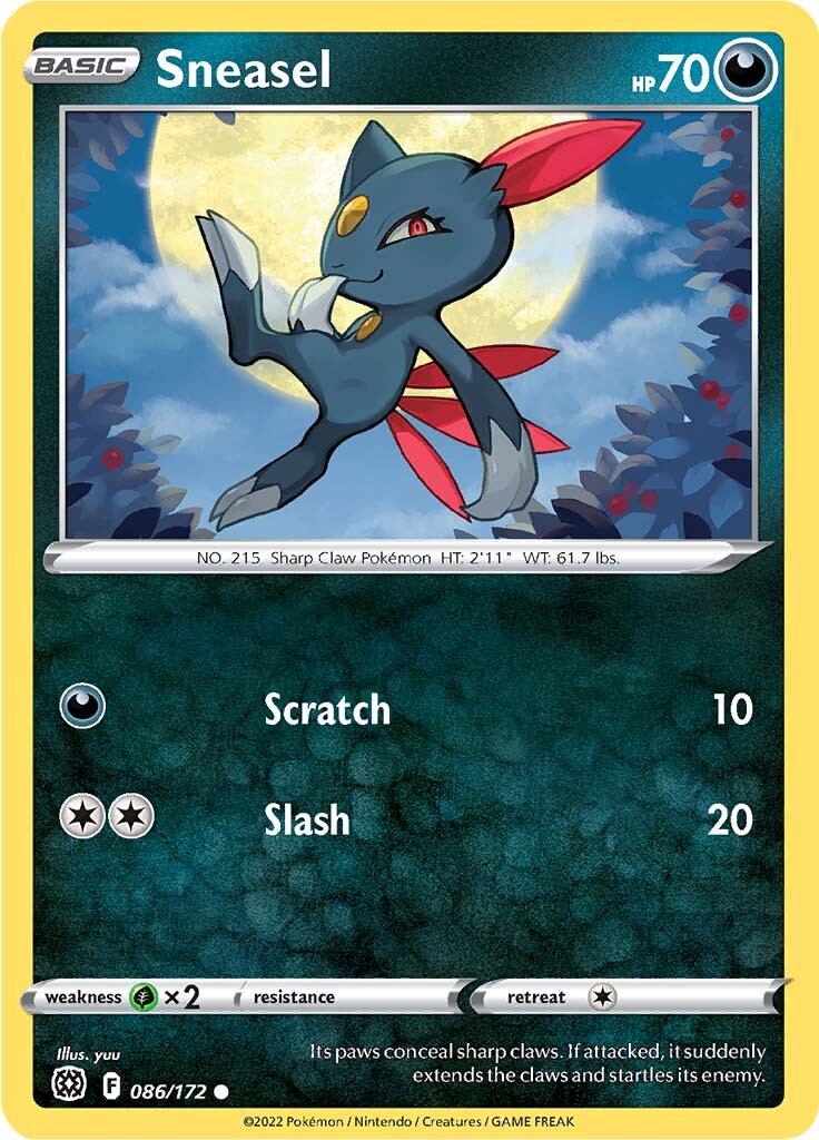 Sneasel (086/172) [Sword & Shield: Brilliant Stars] | Good Games Cannington