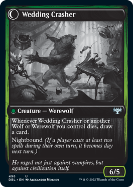 Wolfkin Outcast // Wedding Crasher [Innistrad: Double Feature] | Good Games Cannington