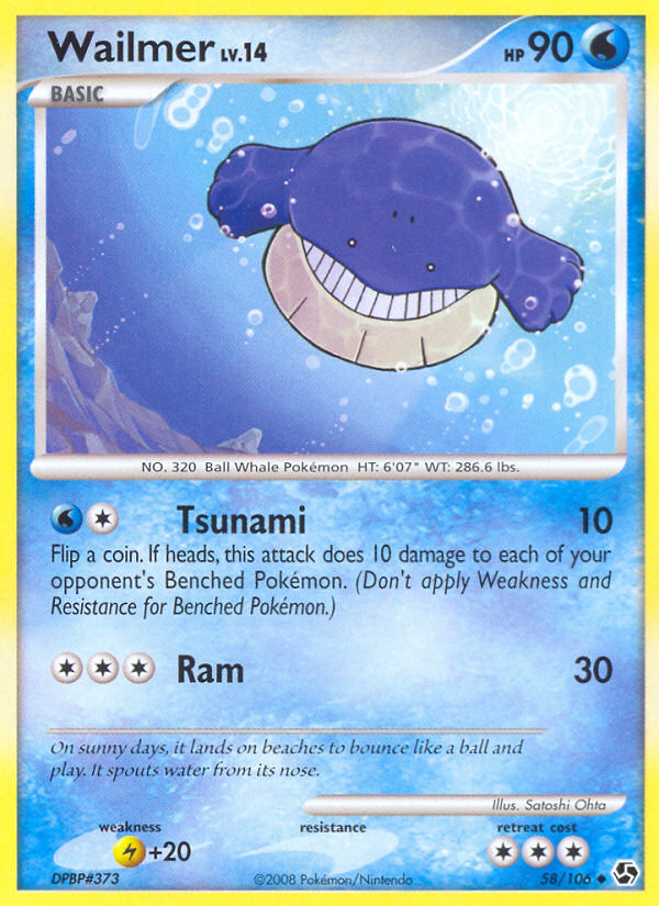 Wailmer (58/106) [Diamond & Pearl: Great Encounters] | Good Games Cannington