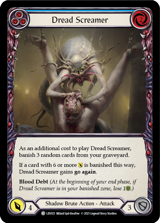 Dread Screamer (Blue) [LEV021] (Monarch Levia Blitz Deck) | Good Games Cannington
