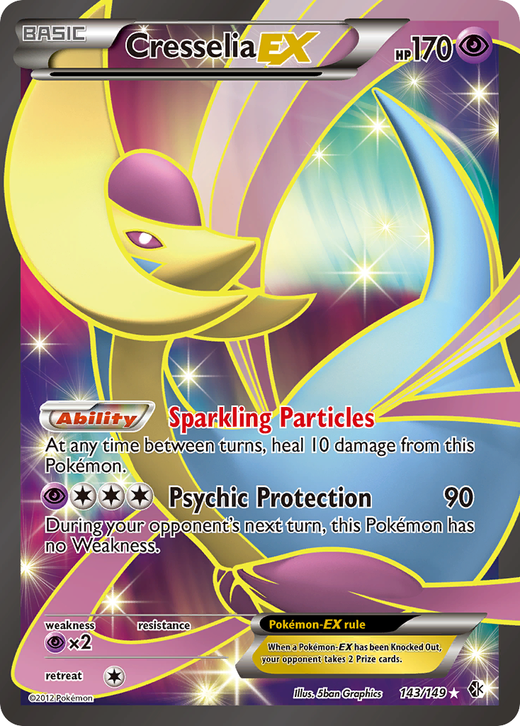 Cresselia EX (143/149) [Black & White: Boundaries Crossed] | Good Games Cannington