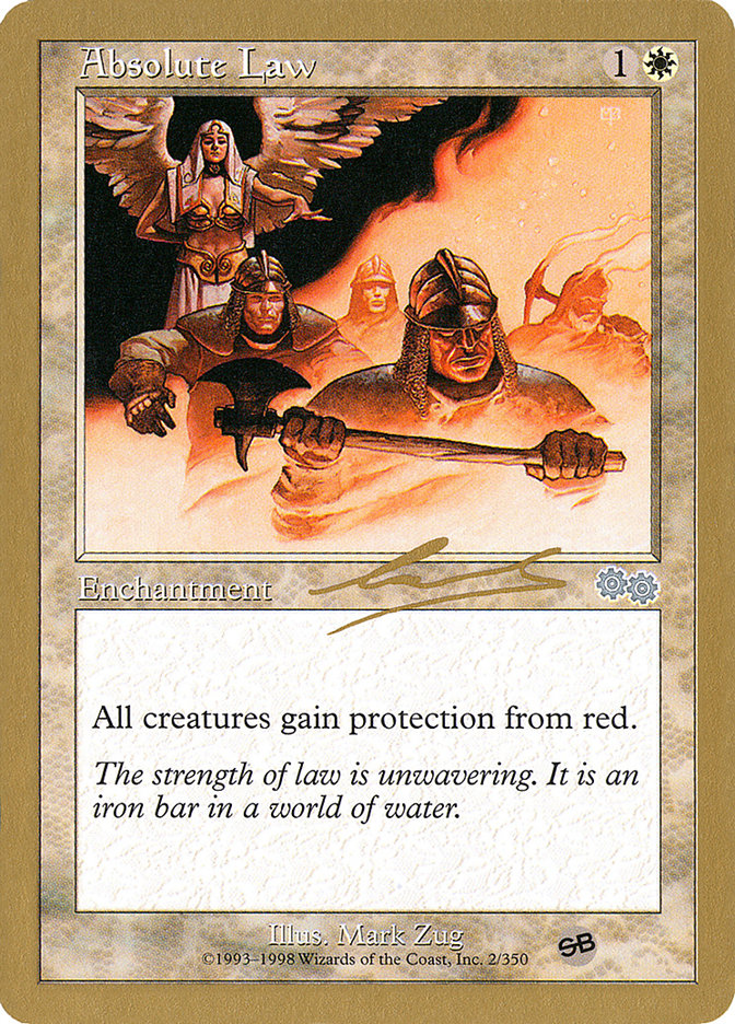 Absolute Law (Nicolas Labarre) (SB) [World Championship Decks 2000] | Good Games Cannington