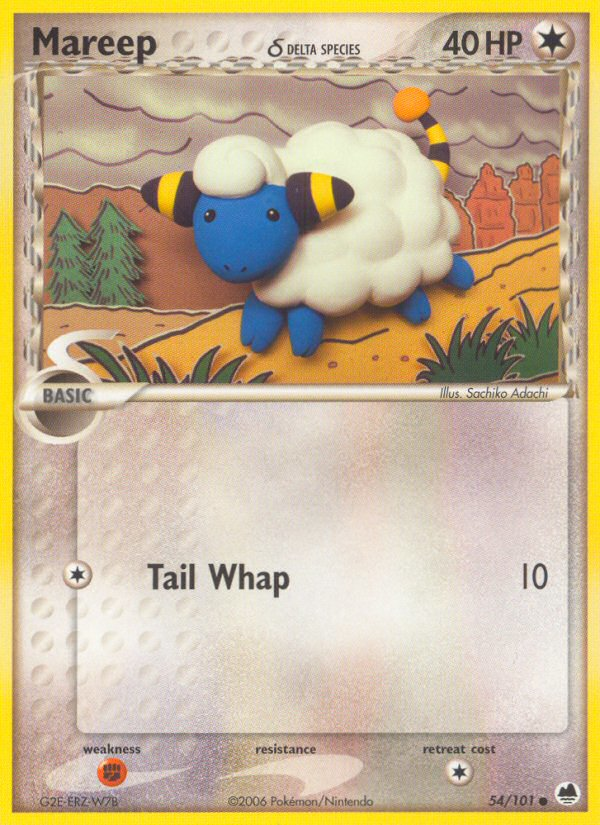 Mareep (54/101) (Delta Species) [EX: Dragon Frontiers] | Good Games Cannington