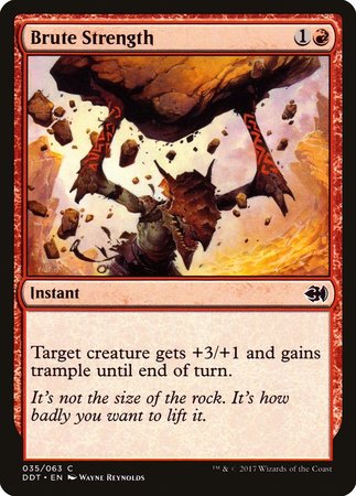 Brute Strength [Duel Decks: Merfolk vs. Goblins] | Good Games Cannington