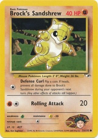 Brock's Sandshrew (71/132) [Gym Heroes Unlimited] | Good Games Cannington