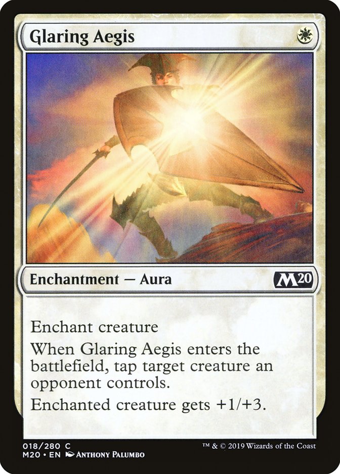 Glaring Aegis [Core Set 2020] | Good Games Cannington