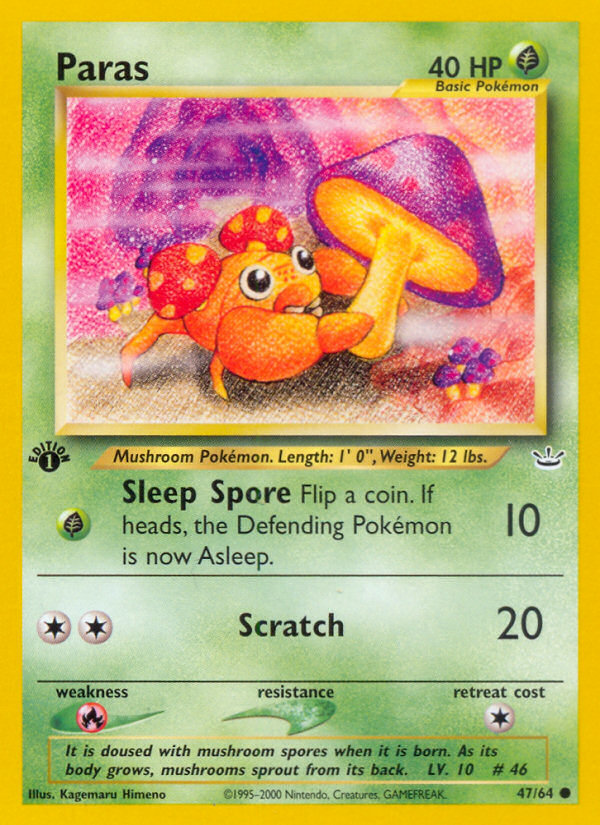 Paras (47/64) [Neo Revelation 1st Edition] | Good Games Cannington