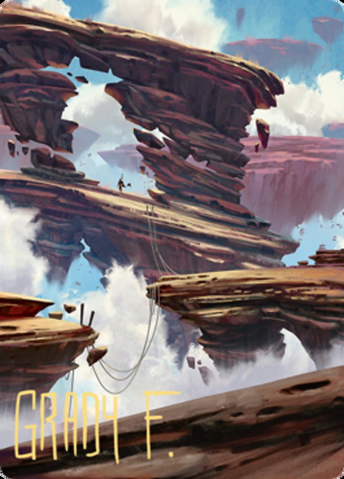 Boulderloft Pathway Art Card (Gold-Stamped Signature) [Zendikar Rising Art Series] | Good Games Cannington