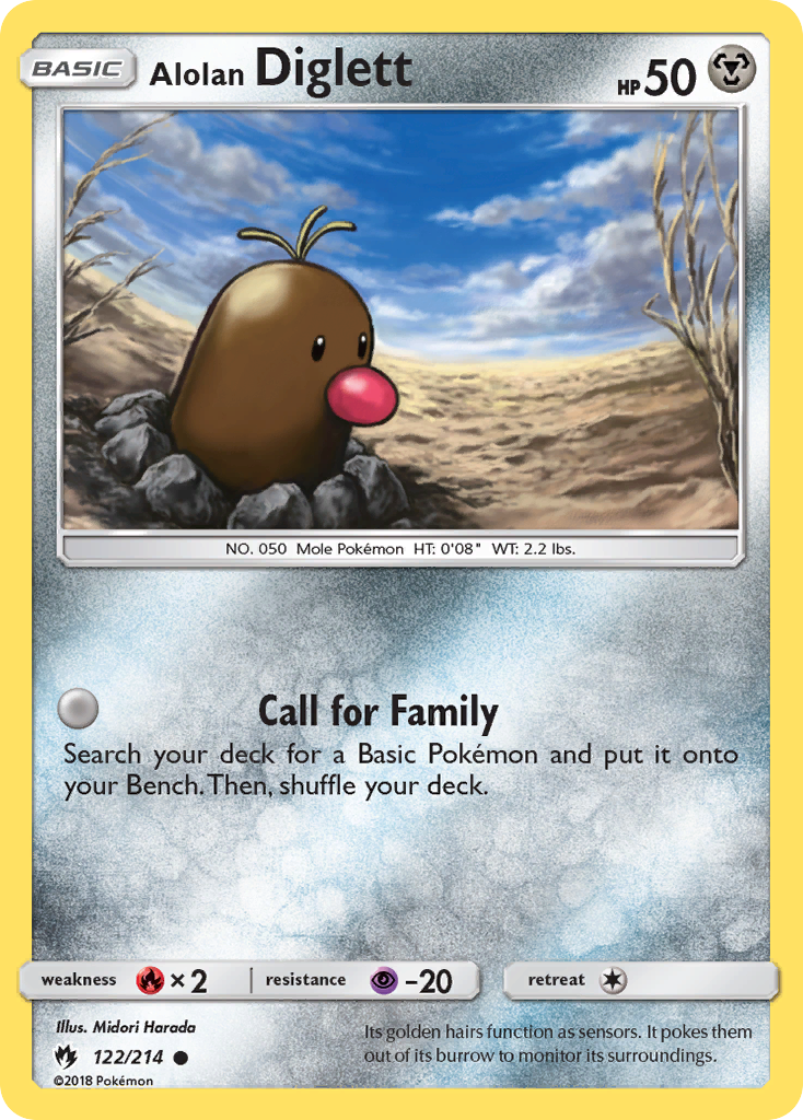 Alolan Diglett (122/214) [Sun & Moon: Lost Thunder] | Good Games Cannington