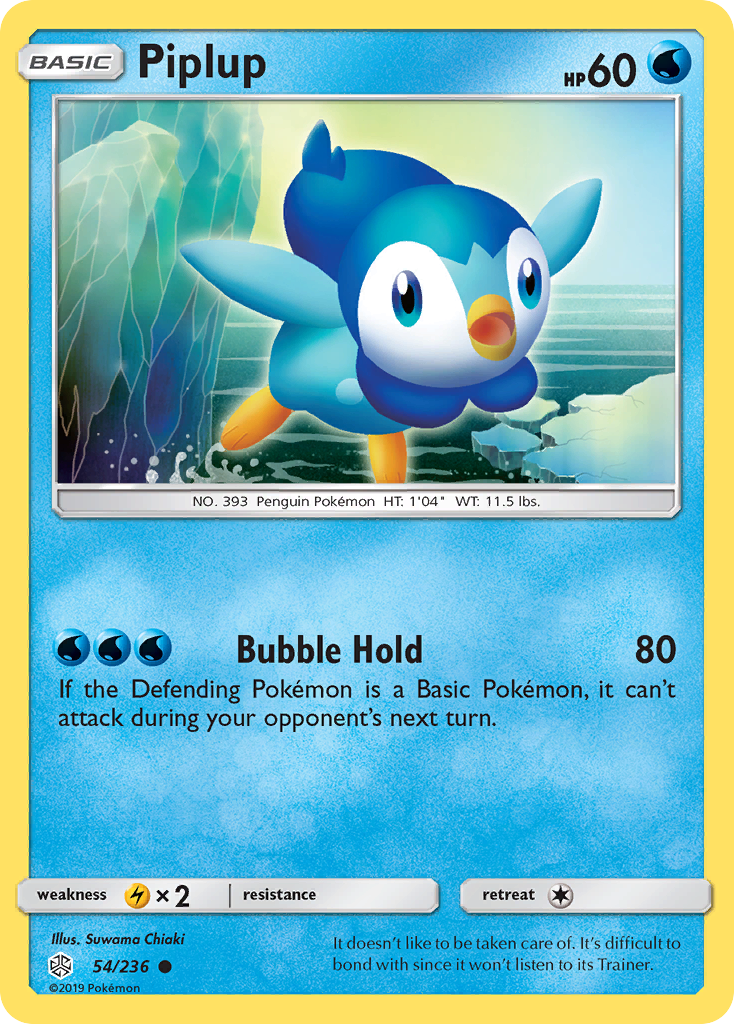 Piplup (54/236) [Sun & Moon: Cosmic Eclipse] | Good Games Cannington