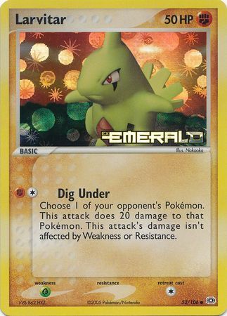 Larvitar (52/106) (Stamped) [EX: Emerald] | Good Games Cannington