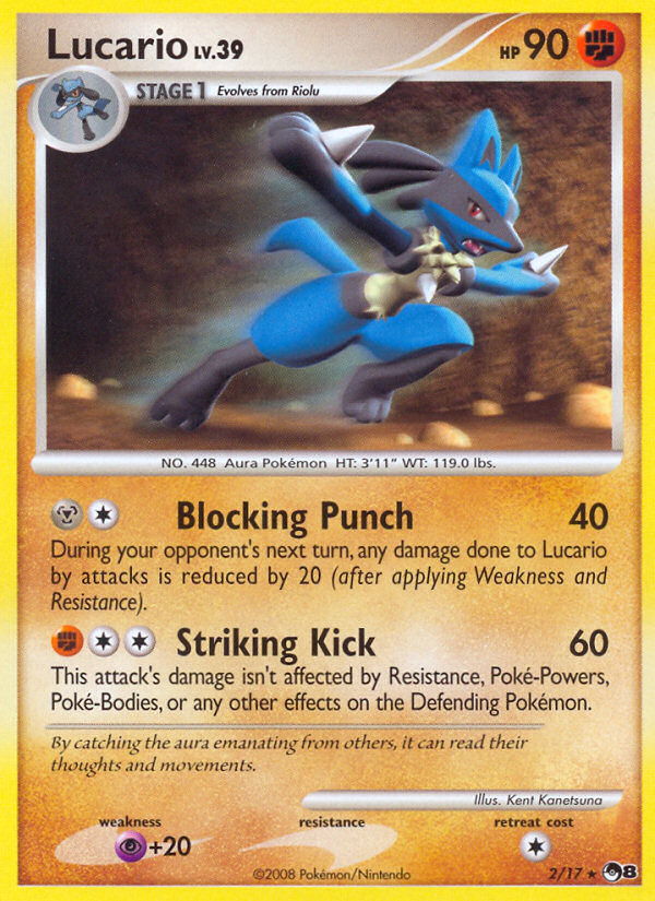 Lucario (2/17) [POP Series 8] | Good Games Cannington