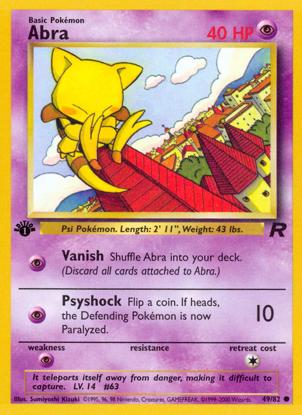 Abra (49/82) [Team Rocket 1st Edition] | Good Games Cannington