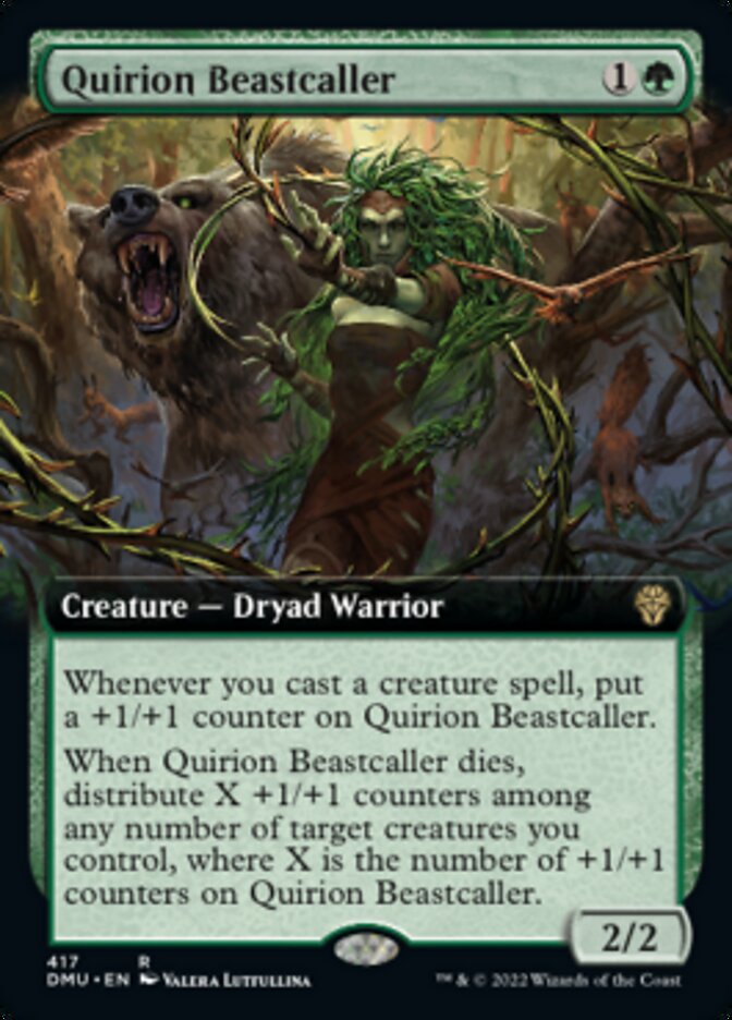 Quirion Beastcaller (Extended Art) [Dominaria United] | Good Games Cannington
