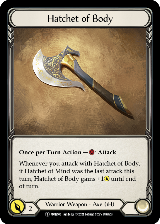 Hatchet of Body // Boltyn [U-MON105 // U-MON030] Unlimited Normal | Good Games Cannington