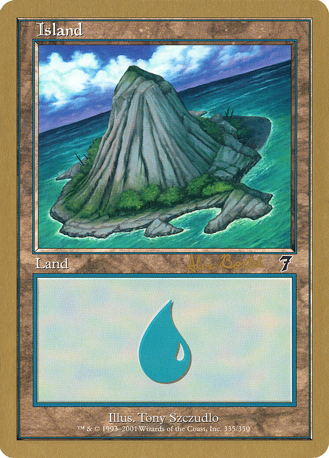 Island (ab335a) (Alex Borteh) [World Championship Decks 2001] | Good Games Cannington
