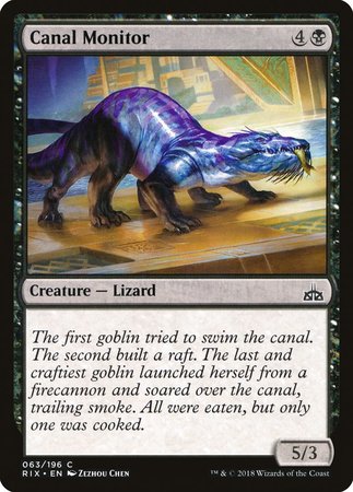 Canal Monitor [Rivals of Ixalan] | Good Games Cannington