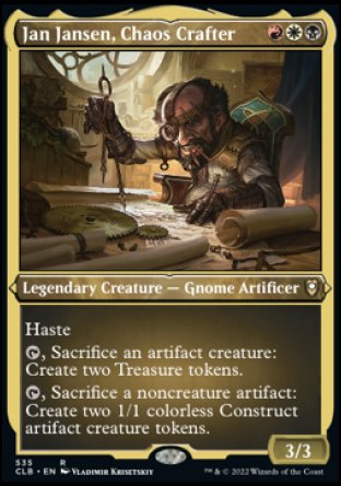 Jan Jansen, Chaos Crafter (Foil Etched) [Commander Legends: Battle for Baldur's Gate] | Good Games Cannington